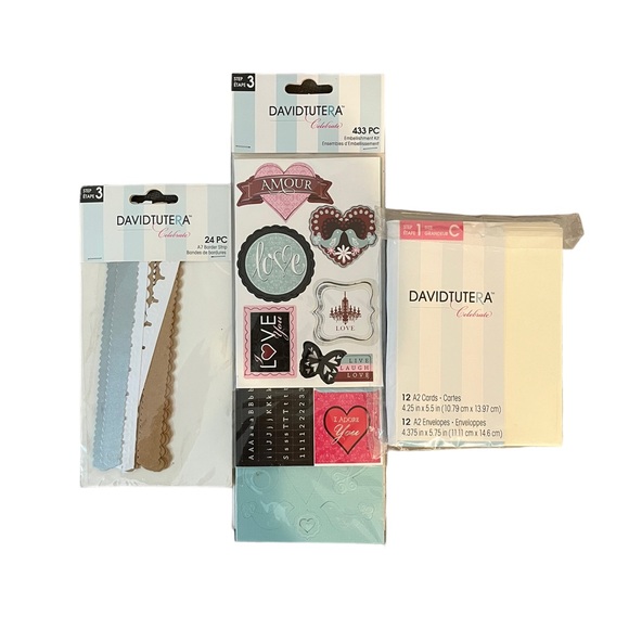 David Tutera Celebrate Stickers, Card & Border Strips Lot - Picture 2 of 6